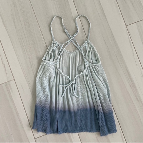 SOLD Ombre Raw Hem Top - Picture 6 of 7